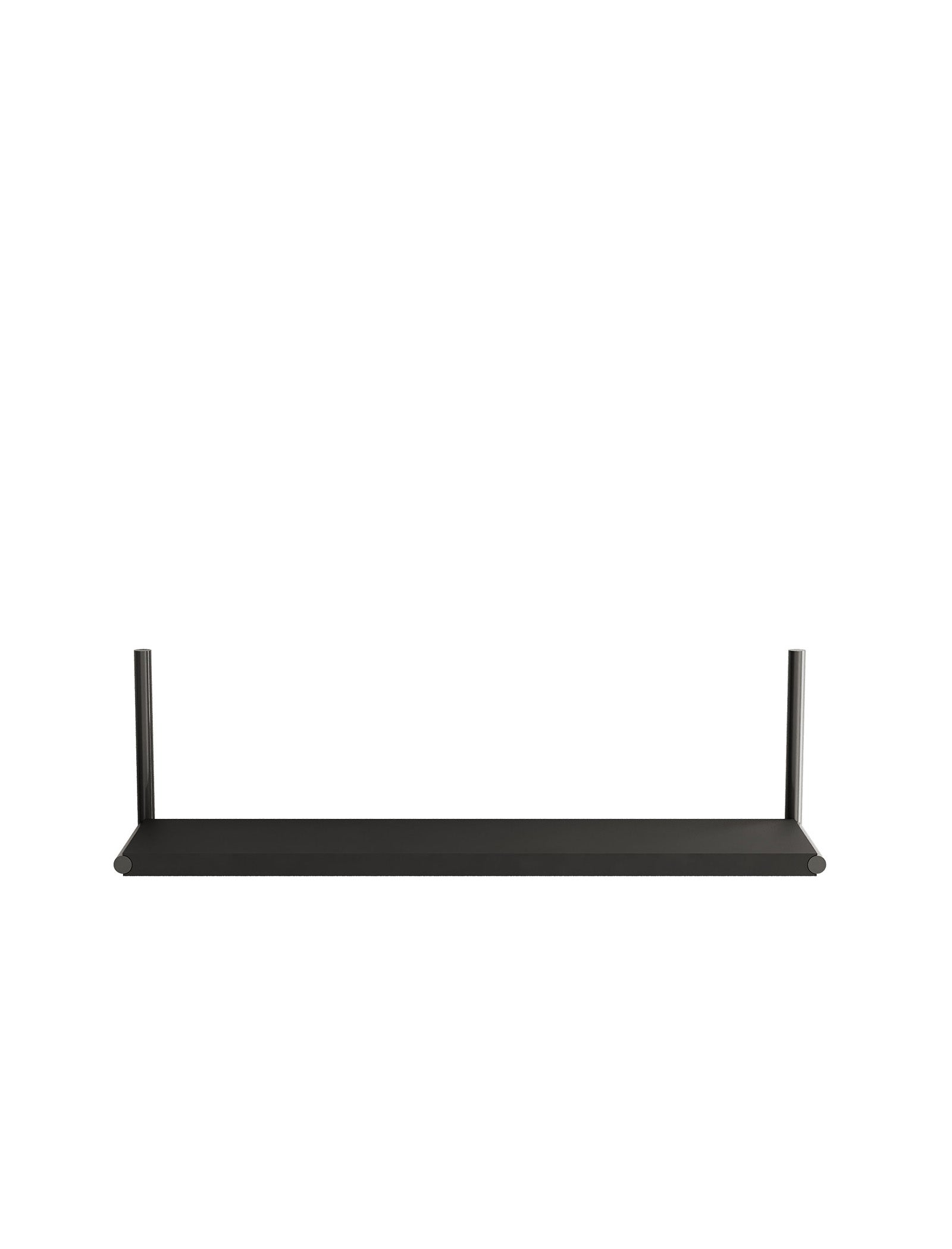 ELLE Shelf – Color black minimalist wall-mounted shelf ideal for books, pictures, and memory display with flexible installation.