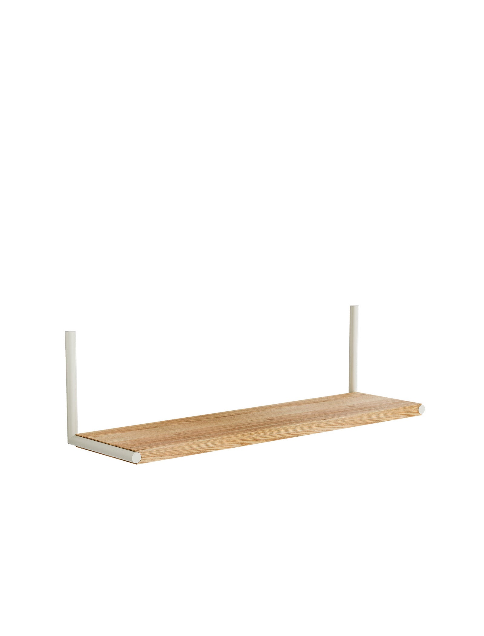 ELLE Shelf wall-mounted wooden shelf with white brackets for versatile storage and display of books and decor.