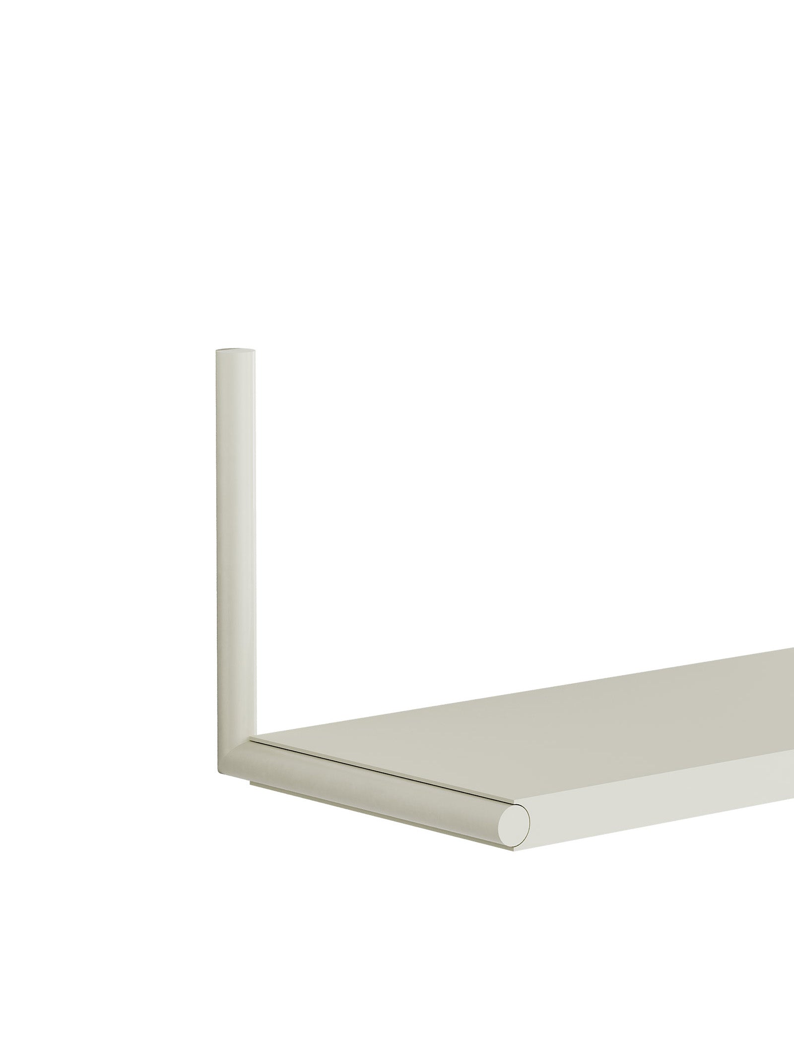 ELLE Shelf – Color shown in light gray, designed for flexible mounting and expandable storage.