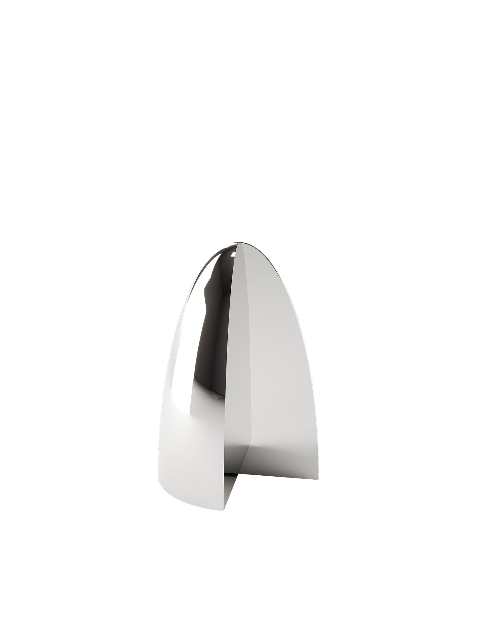 NOOK Bookend - C sleek and elegant steel bookend with a curved shape and subtle cutout corner detail.