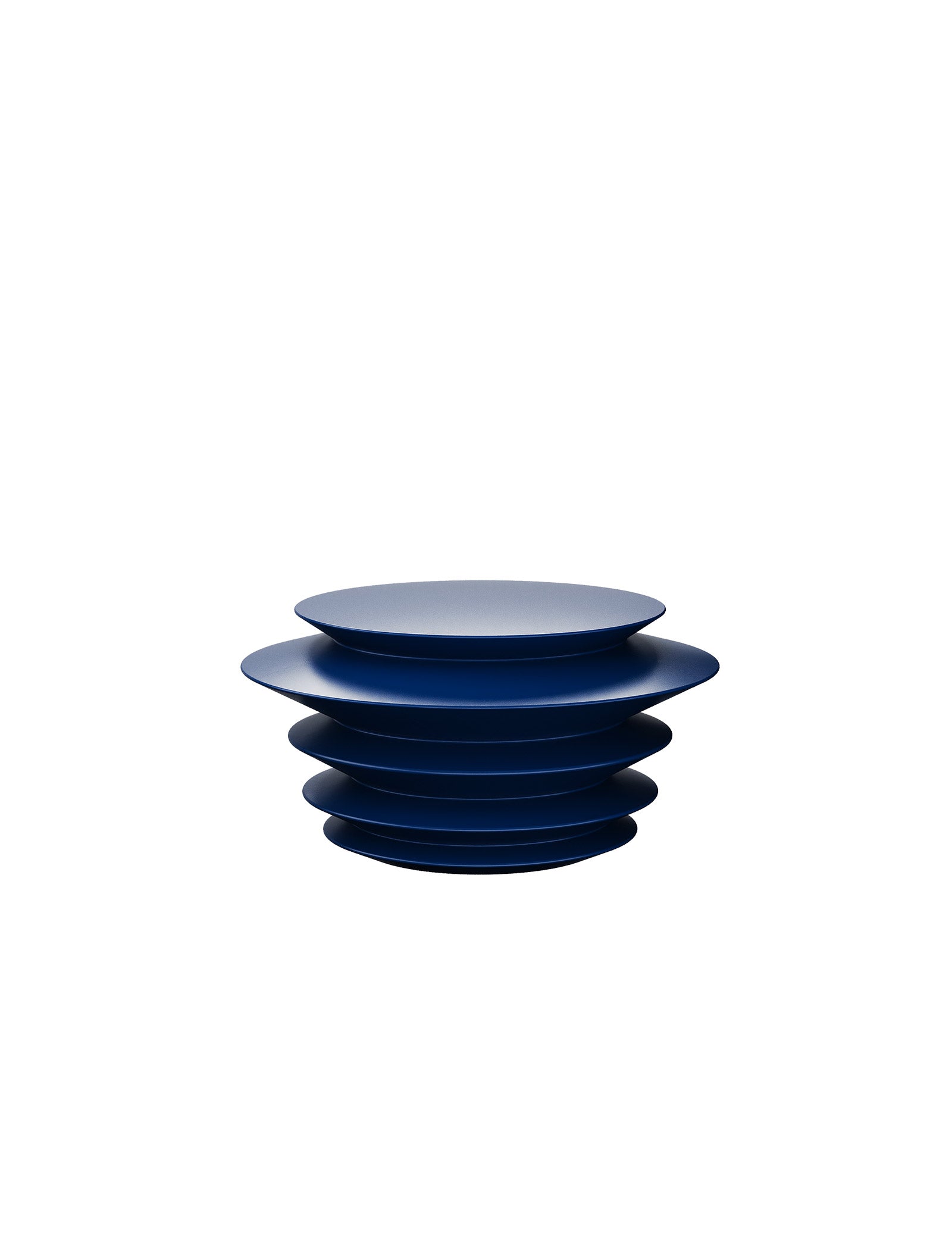ACCORDION Hook - L1 in dark blue with accordion-style layered design for modern wall storage and decor.