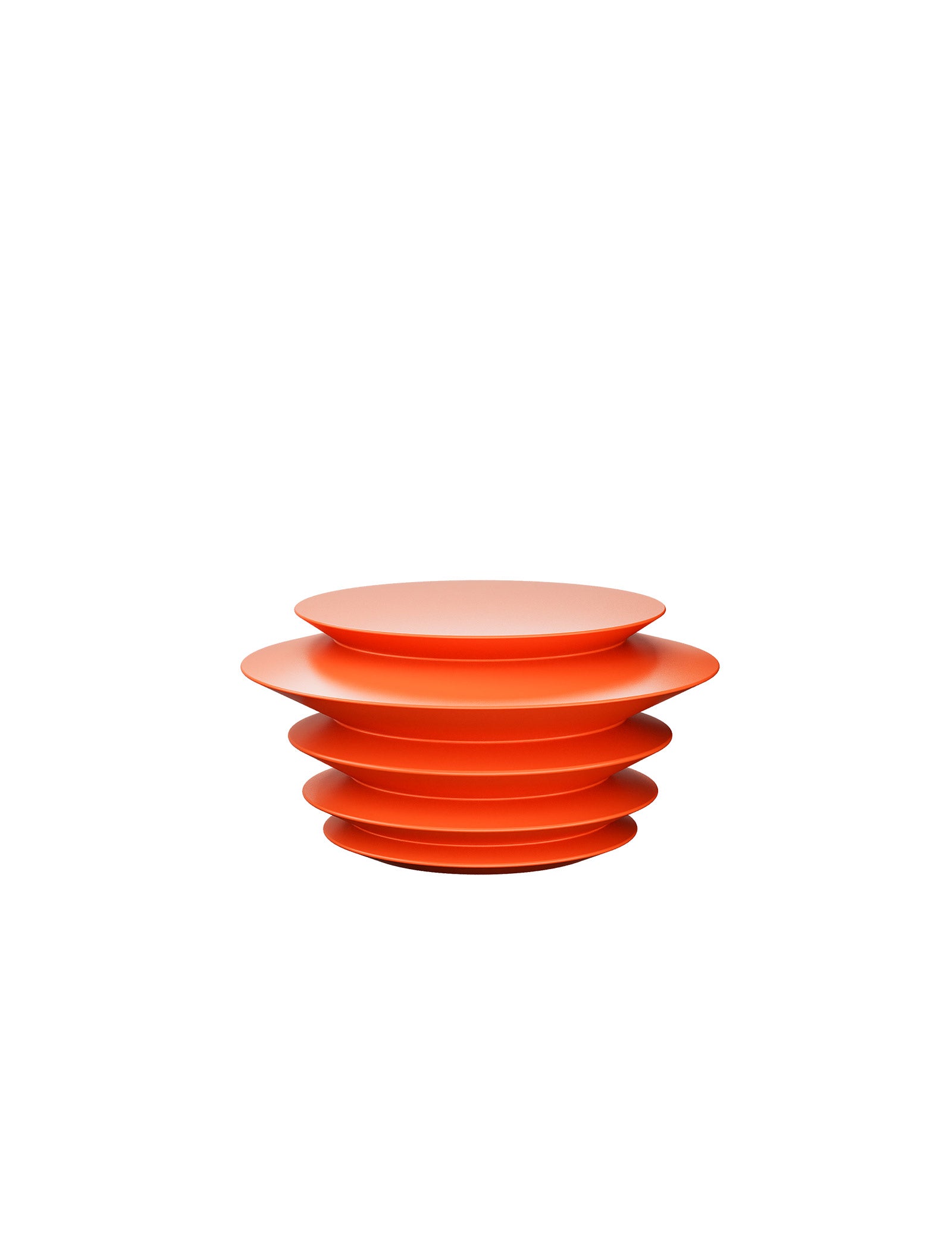 ACCORDION Hook - L1 in bright orange with layered, accordion-style design for hanging jackets and bags.