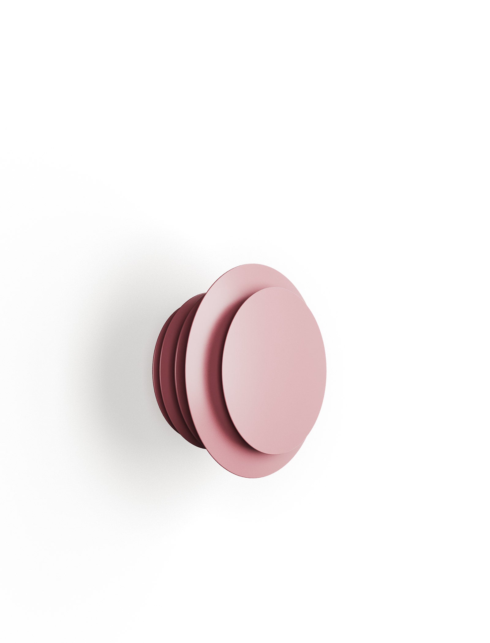 ACCORDION Hook - L1 in muted pink with accordion-style design for hanging jackets and bags.