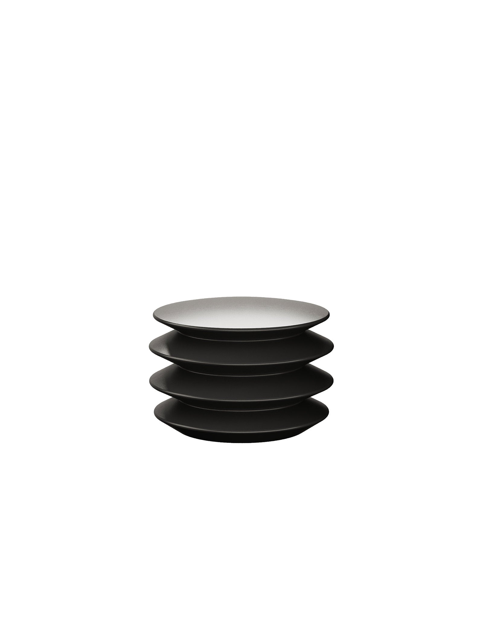 ACCORDION Hook - M2 black sculptural hook resembling an accordion with four stacked rounded layers.