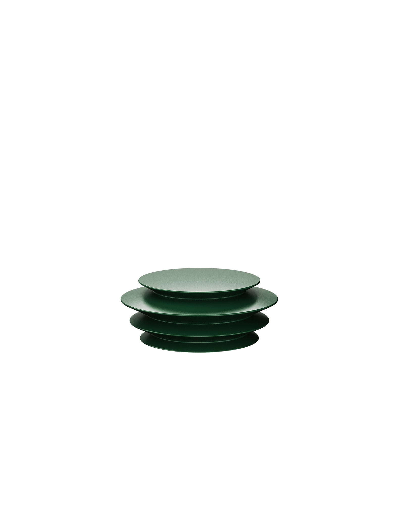 ACCORDION Hook - M3 green stackable design with round plates resembling an accordion shape.