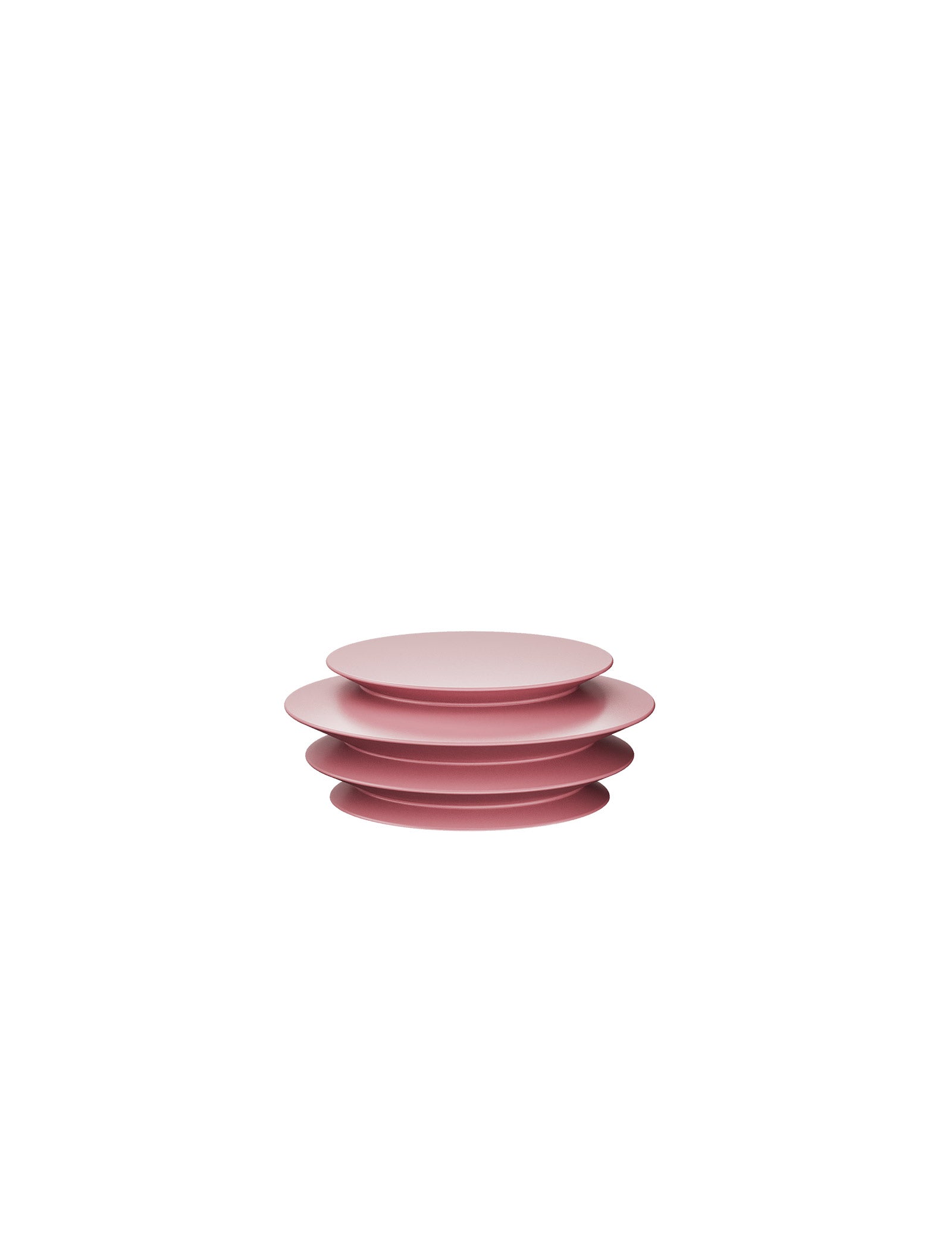 ACCORDION Hook - M3 modern sculptural wall hook with multiple layered round shapes in soft pink tone.