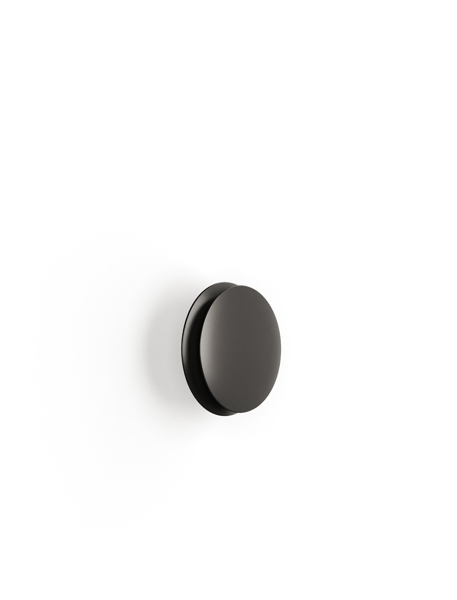 ACCORDION Hook - S2 minimalist black wall hook with rounded shape for hanging jackets and bags.