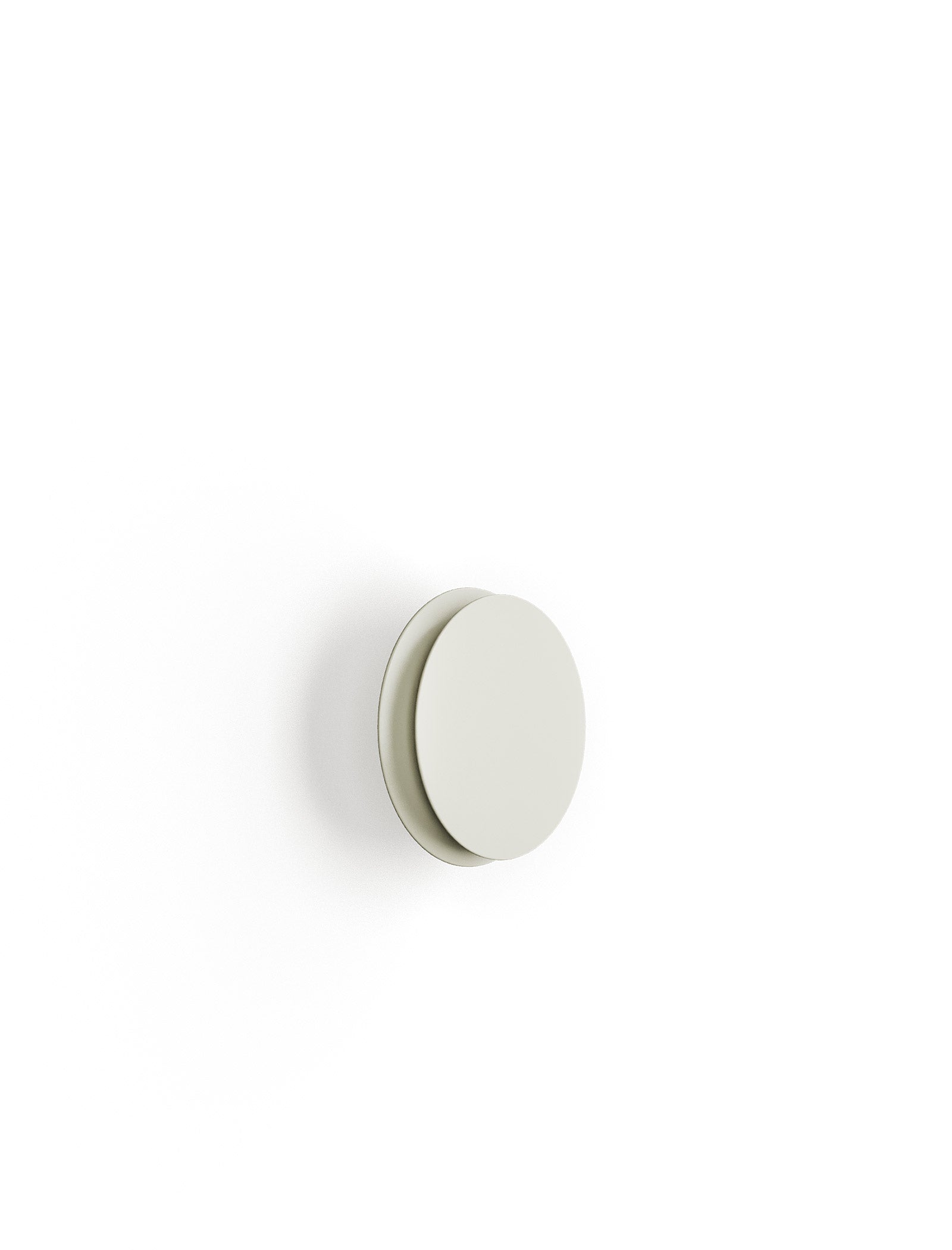 ACCORDION Hook - S2 wall-mounted round hook in minimalistic design for hanging jackets and bags.