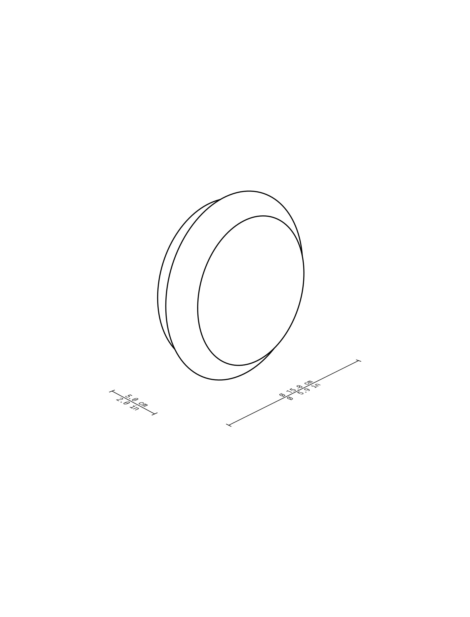 ACCORDION Hook - L3 minimalist round wall hook design with precise dimensions for practical use and modern decor.