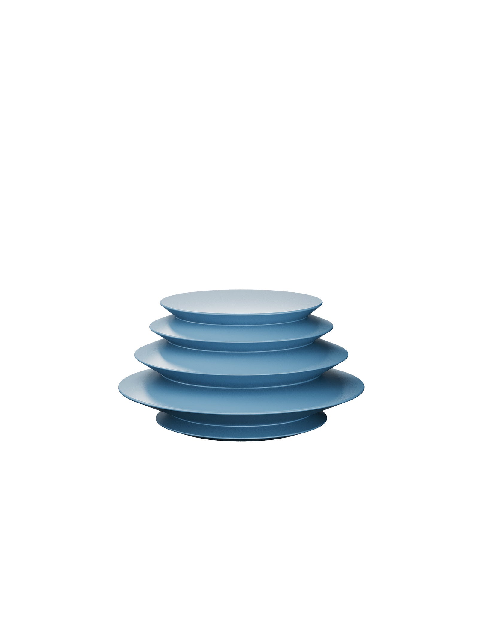 ACCORDION Hook - L2 in blue with layered circular design resembling an accordion shape for hanging items.