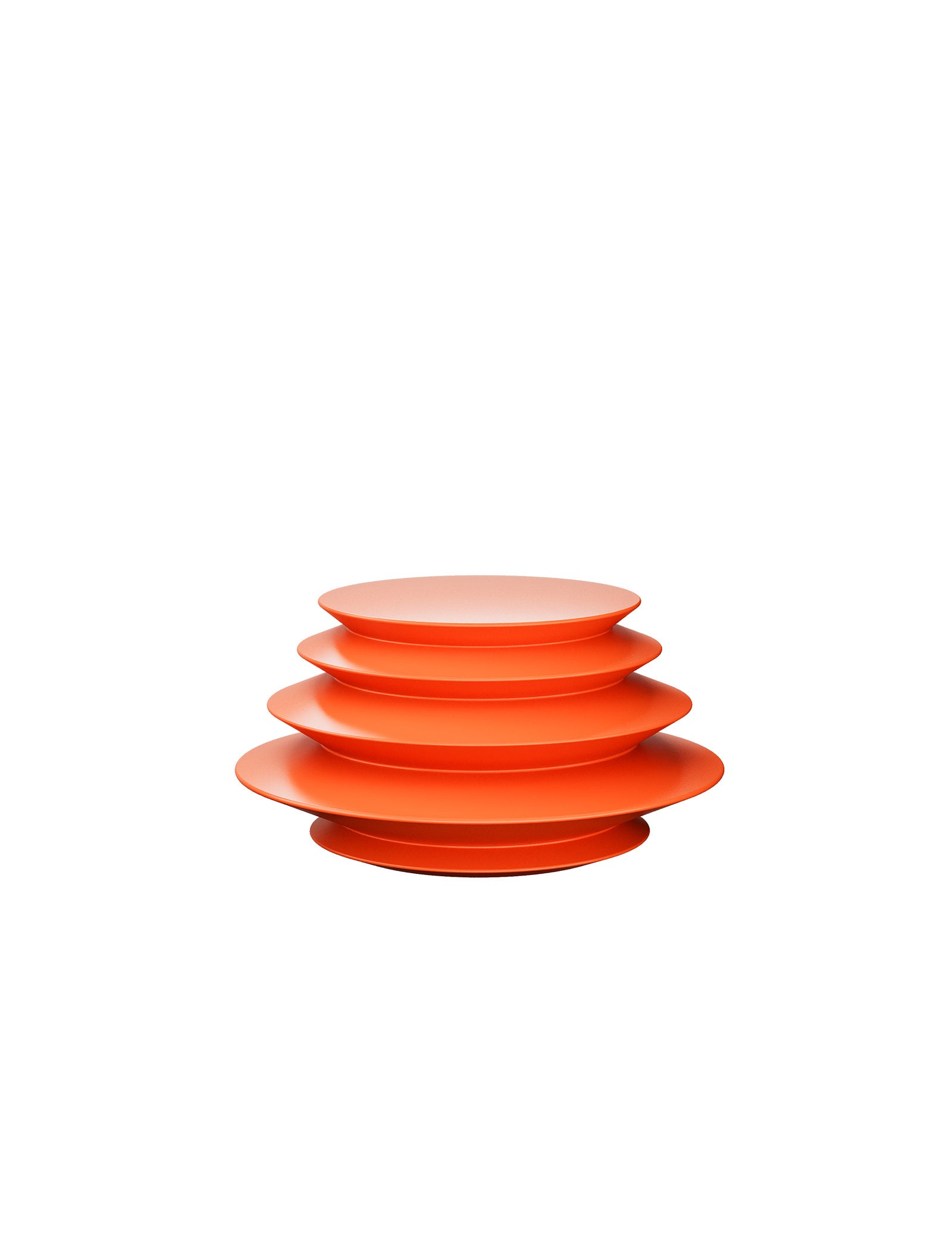 ACCORDION Hook - L2 in vibrant orange with layered disc design resembling an accordion shape.