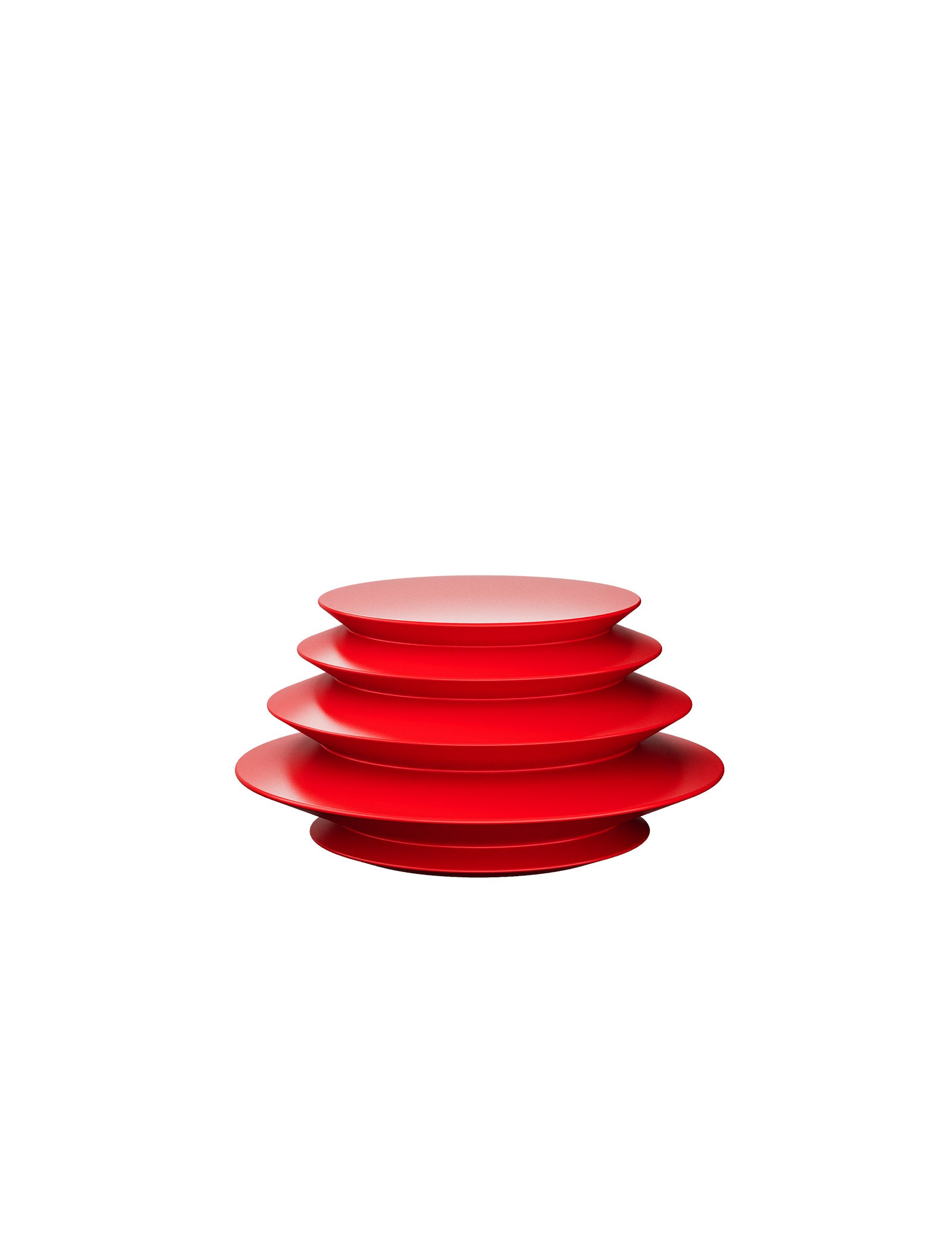 ACCORDION Hook - L2 in red with layered, accordion-like design for holding jackets, bags, and more.