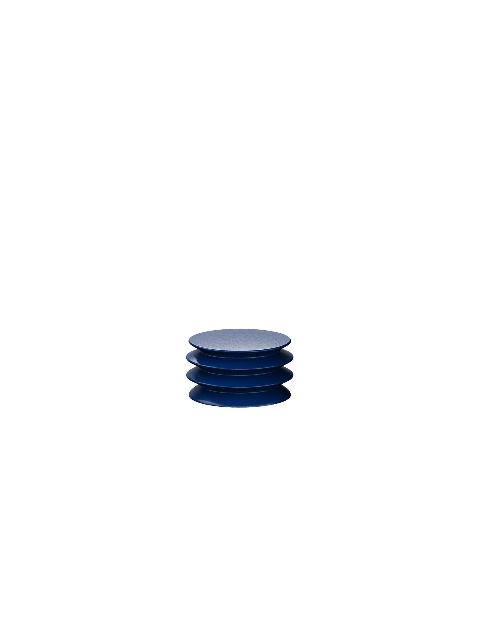 ACCORDION Hook - S1 in blue, featuring a sculptural accordion-like design with multiple layers.